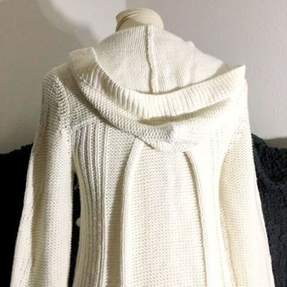 Glimmer by J.J. Basics Knit Hooded Sweater Size Small - Picture 9 of 10